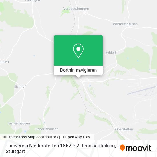 Turnverein Niederstetten 1862 e.V. Tennisabteilung Karte