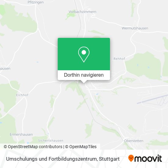 Umschulungs und Fortbildungszentrum Karte