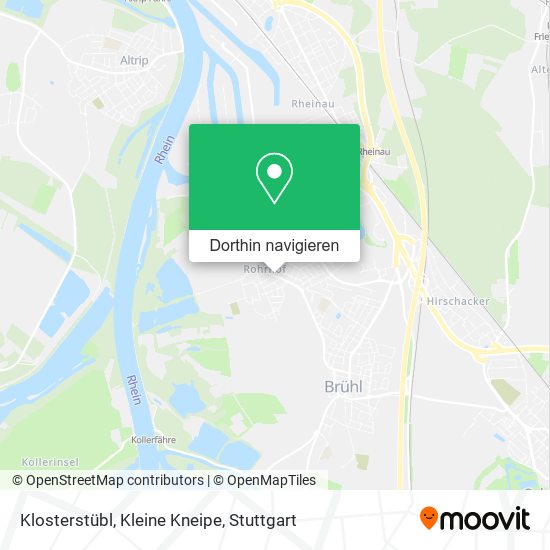 Klosterstübl, Kleine Kneipe Karte