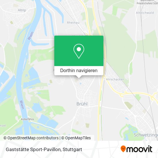 Gaststätte Sport-Pavillon Karte