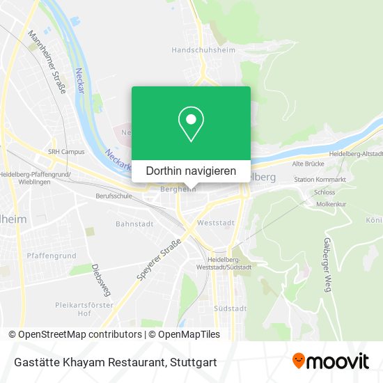 Gastätte Khayam Restaurant Karte