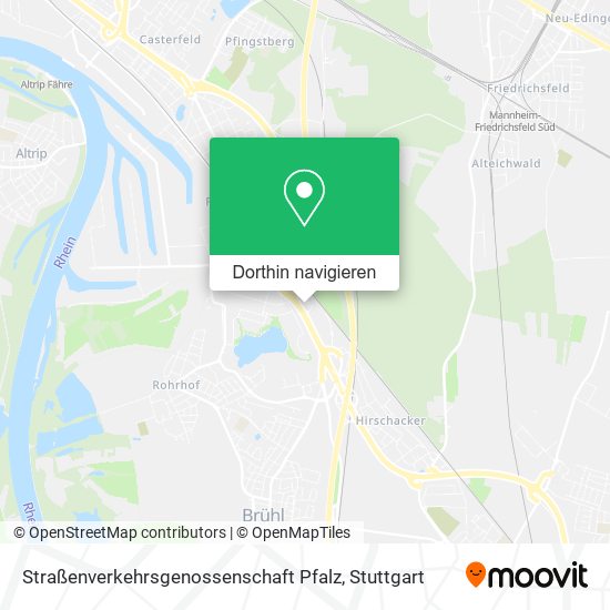 Straßenverkehrsgenossenschaft Pfalz Karte