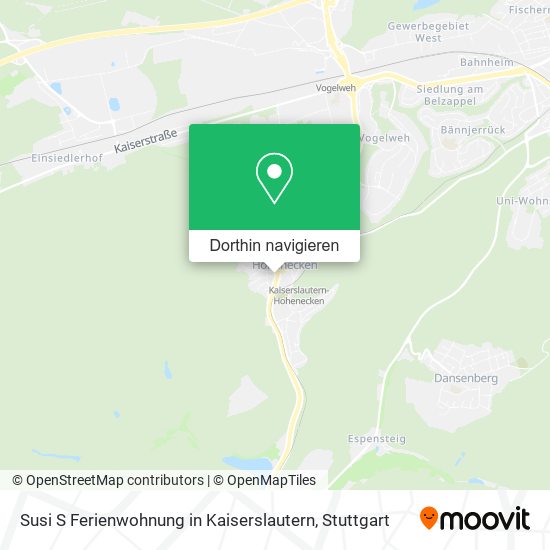 Susi S Ferienwohnung in Kaiserslautern Karte
