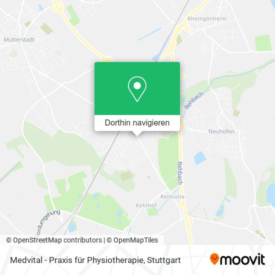 Medvital - Praxis für Physiotherapie Karte