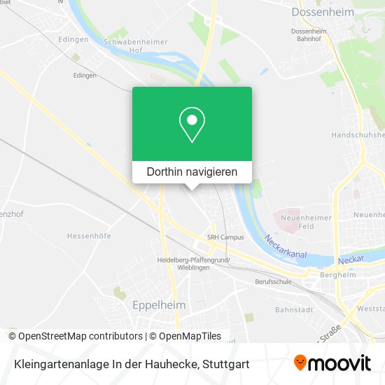 Kleingartenanlage In der Hauhecke Karte