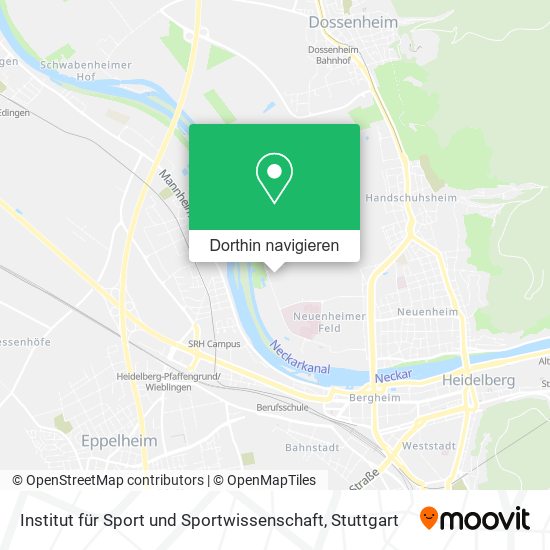 Institut für Sport und Sportwissenschaft Karte