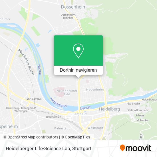 Heidelberger Life-Science Lab Karte