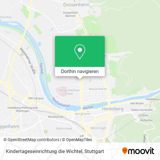 Kindertageseinrichtung die Wichtel Karte