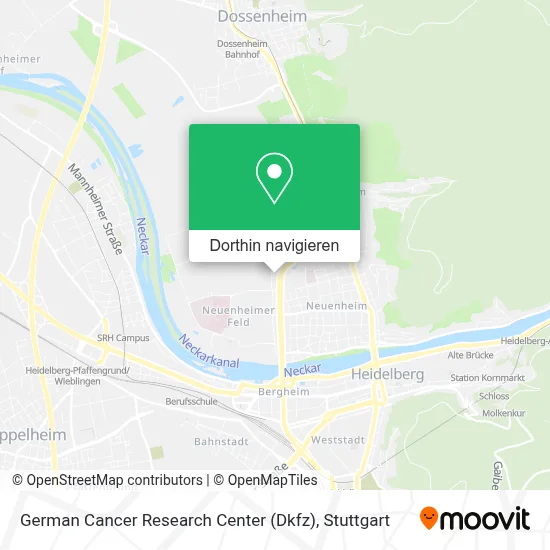 German Cancer Research Center (Dkfz) Karte