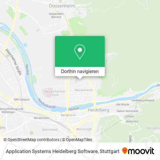 Application Systems Heidelberg Software Karte