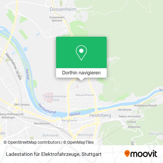 Ladestation für Elektrofahrzeuge Karte