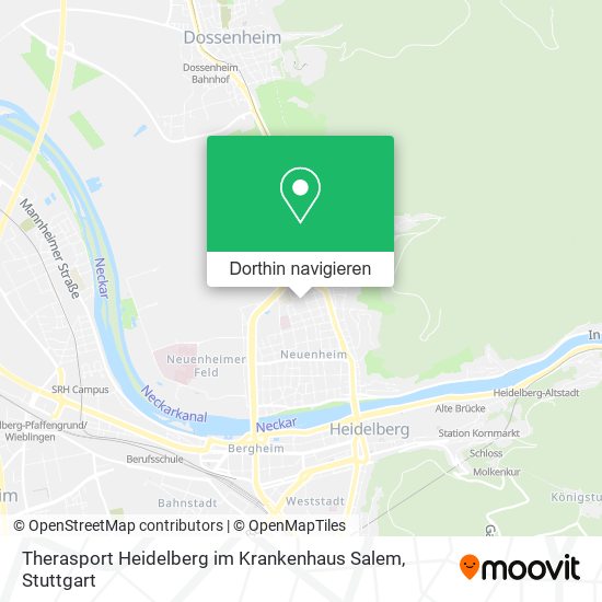 Therasport Heidelberg im Krankenhaus Salem Karte