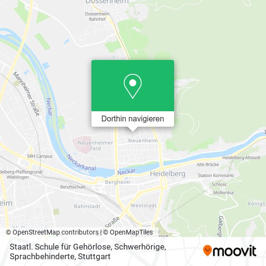 Staatl. Schule für Gehörlose, Schwerhörige, Sprachbehinderte Karte