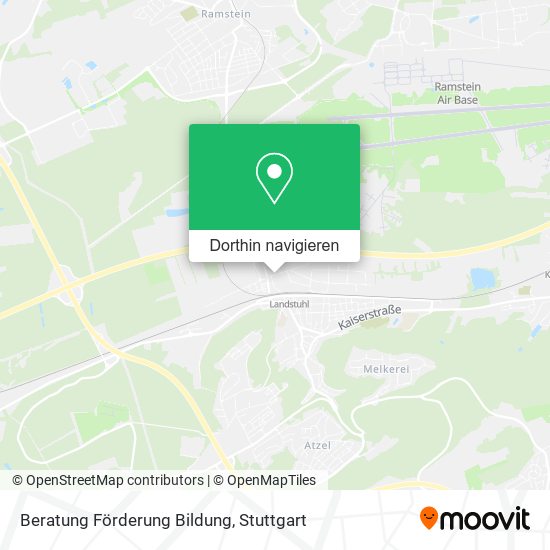 Beratung Förderung Bildung Karte