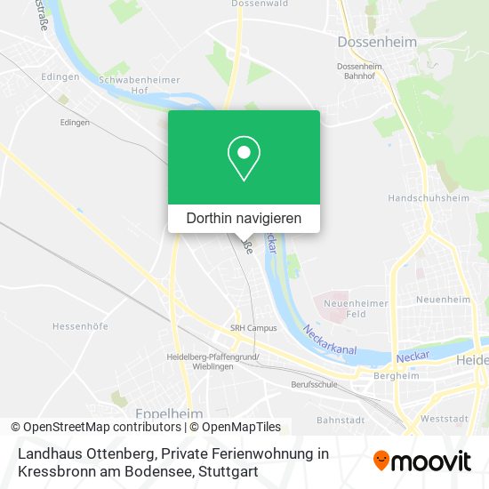 Landhaus Ottenberg, Private Ferienwohnung in Kressbronn am Bodensee Karte