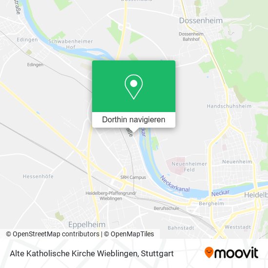 Alte Katholische Kirche Wieblingen Karte