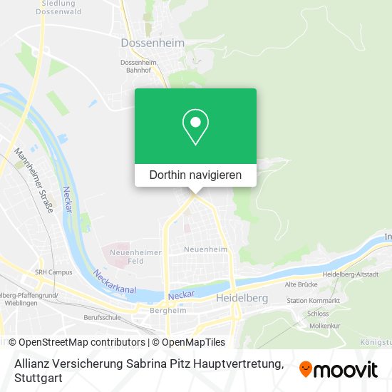 Allianz Versicherung Sabrina Pitz Hauptvertretung Karte