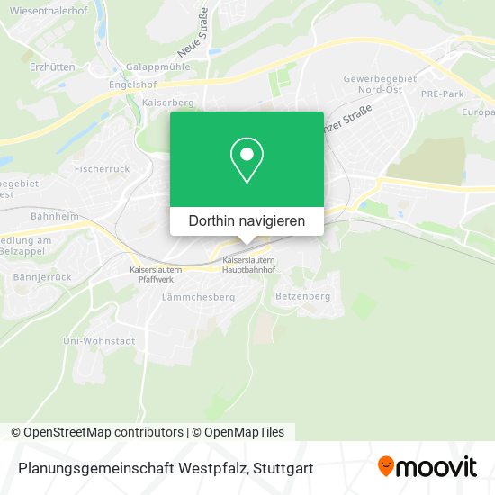 Planungsgemeinschaft Westpfalz Karte