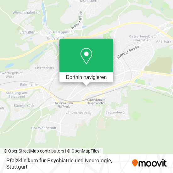Pfalzklinikum für Psychiatrie und Neurologie Karte