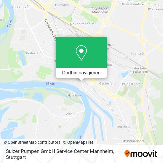 Sulzer Pumpen GmbH Service Center Mannheim Karte
