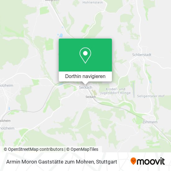 Armin Moron Gaststätte zum Mohren Karte