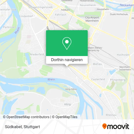 Südkabel Karte