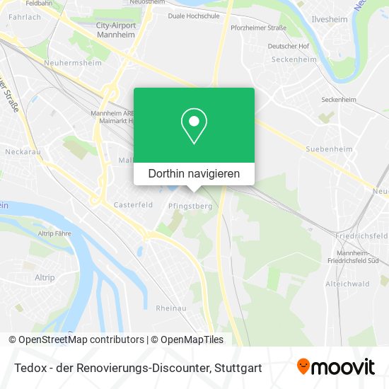 Tedox - der Renovierungs-Discounter Karte