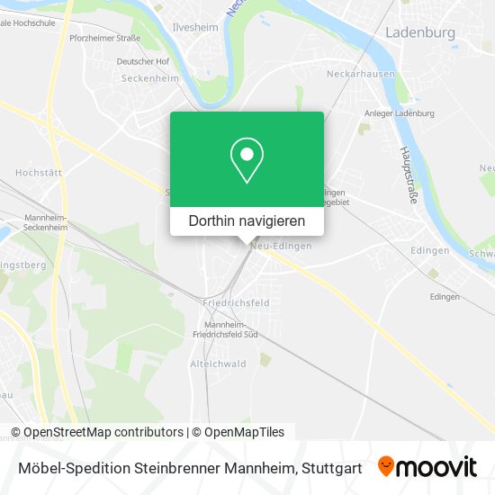Möbel-Spedition Steinbrenner Mannheim Karte
