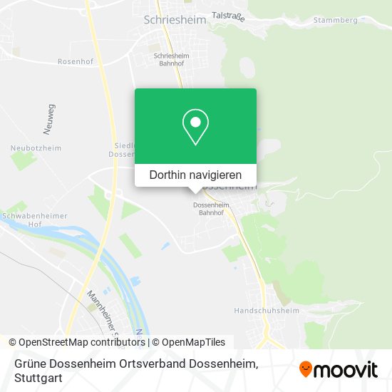 Grüne Dossenheim Ortsverband Dossenheim Karte