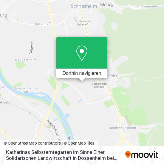 Katharinas Selbsterntegarten im Sinne Einer Solidarischen Landwirtschaft in Dossenheim bei Heidelbe Karte