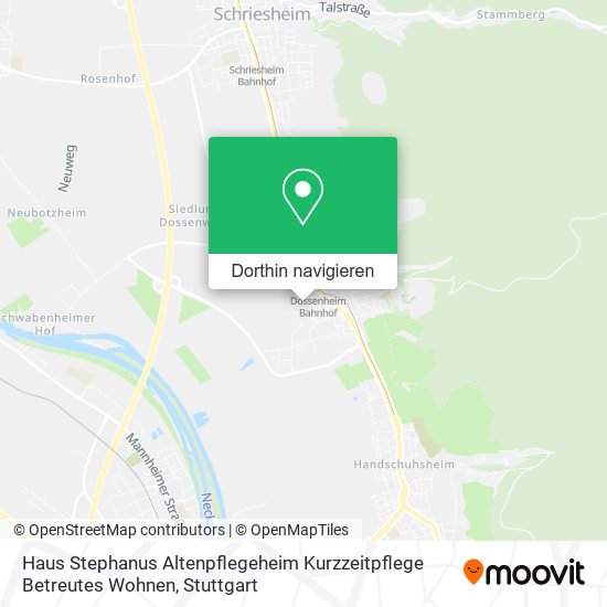 Haus Stephanus Altenpflegeheim Kurzzeitpflege Betreutes Wohnen Karte