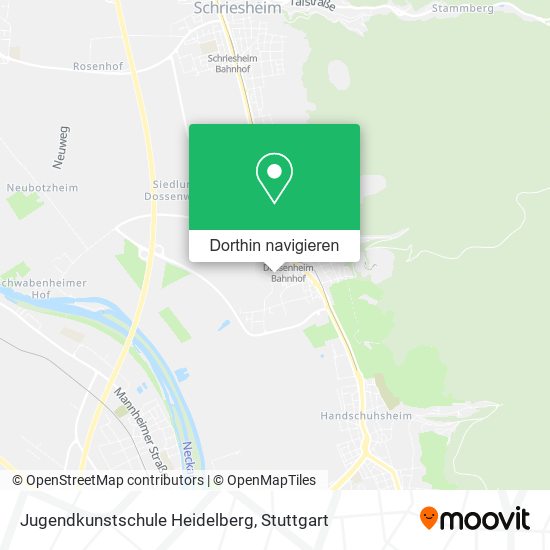Jugendkunstschule Heidelberg Karte