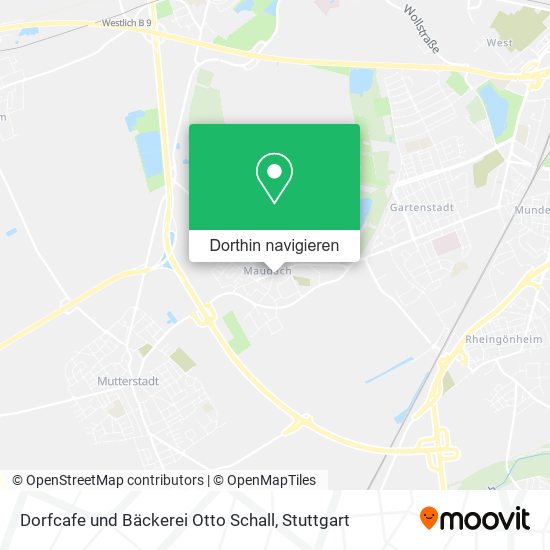 Dorfcafe und Bäckerei Otto Schall Karte