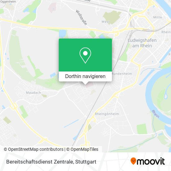 Bereitschaftsdienst Zentrale Karte