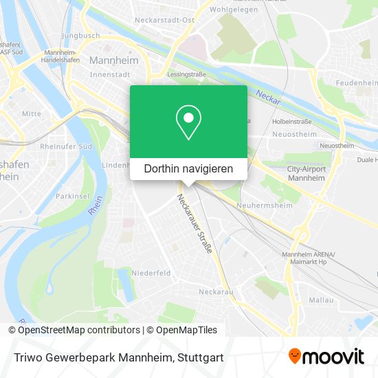 Triwo Gewerbepark Mannheim Karte