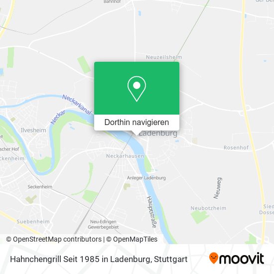 Hahnchengrill Seit 1985 in Ladenburg Karte