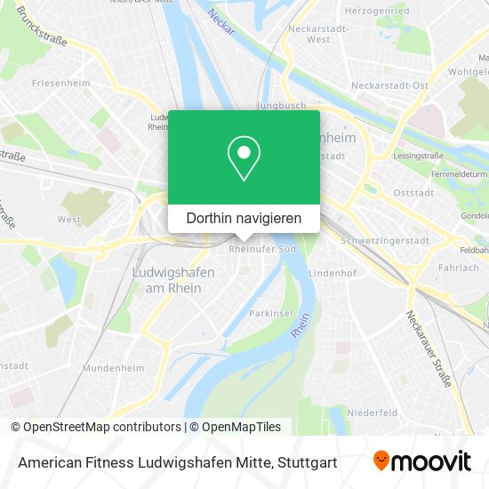 American Fitness Ludwigshafen Mitte Karte