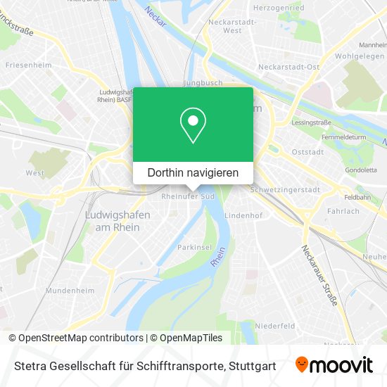 Stetra Gesellschaft für Schifftransporte Karte