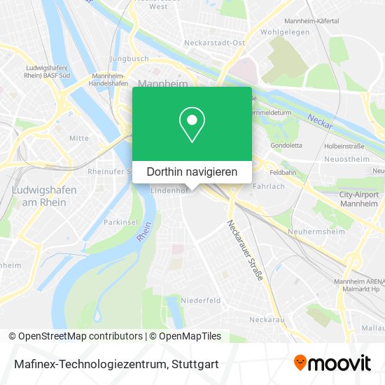 Mafinex-Technologiezentrum Karte