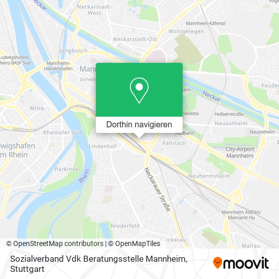 Sozialverband Vdk Beratungsstelle Mannheim Karte