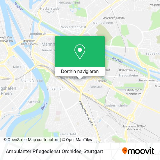 Ambulanter Pflegedienst Orchidee Karte