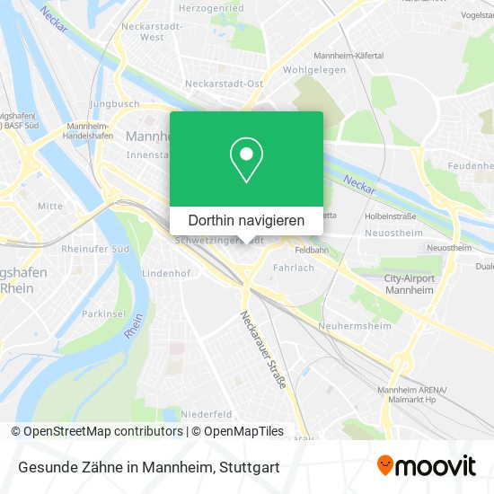 Gesunde Zähne in Mannheim Karte
