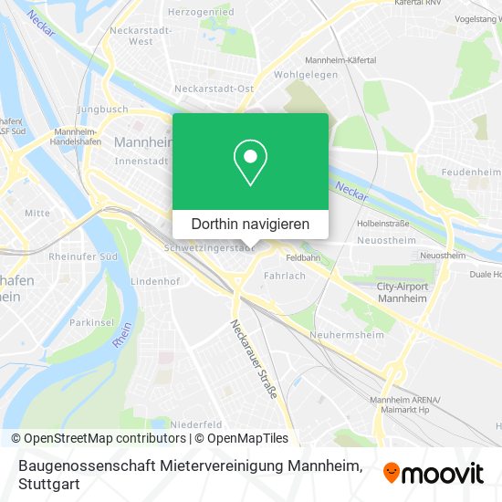 Baugenossenschaft Mietervereinigung Mannheim Karte