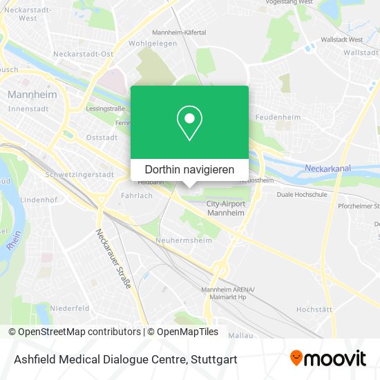 Ashfield Medical Dialogue Centre Karte