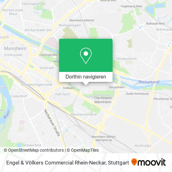 Engel & Völkers Commercial Rhein-Neckar Karte