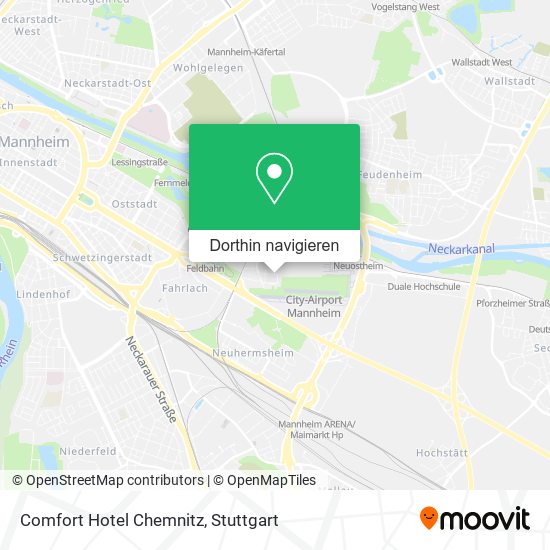 Comfort Hotel Chemnitz Karte