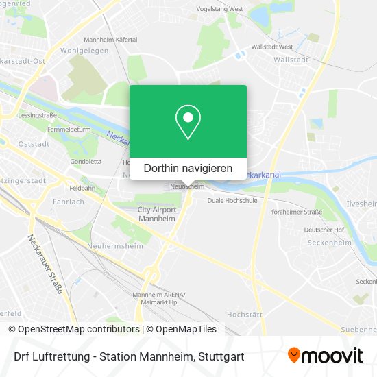 Drf Luftrettung - Station Mannheim Karte