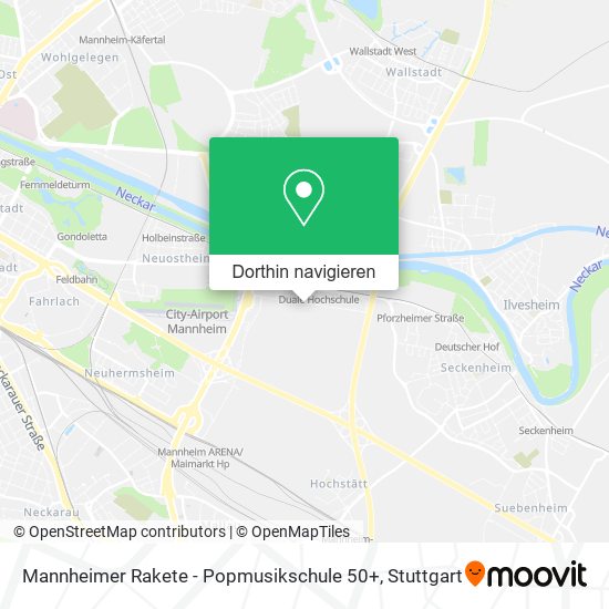 Mannheimer Rakete - Popmusikschule 50+ Karte