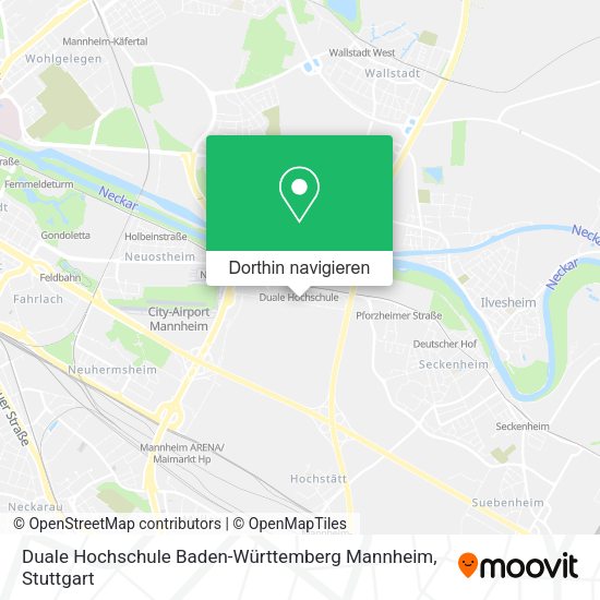 Duale Hochschule Baden-Württemberg Mannheim Karte