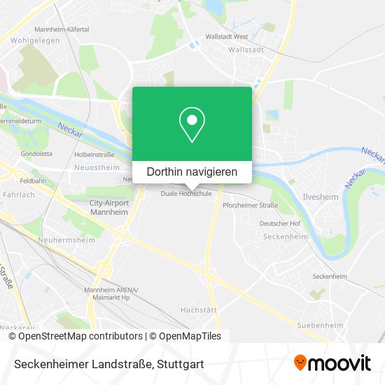 Seckenheimer Landstraße Karte